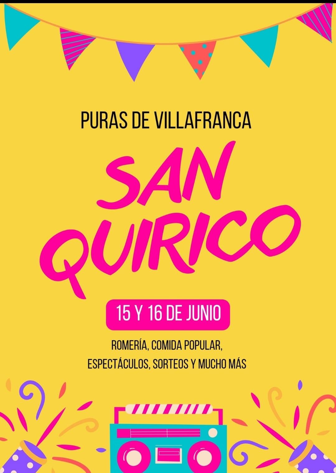 Fiestas "San Quirico" Puras de Villafranca 2024